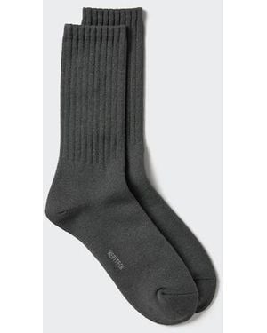 Uniqlo Heattech Socks (Pile) - Grey