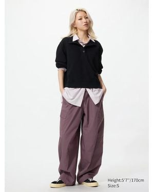 Uniqlo Utility Volume Trousers - Purple
