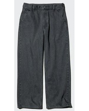 Uniqlo Vaquero Recto Baggy - Gris