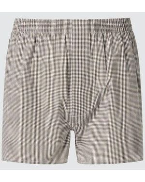 Uniqlo Woven Trunks (Gingham) - Grey