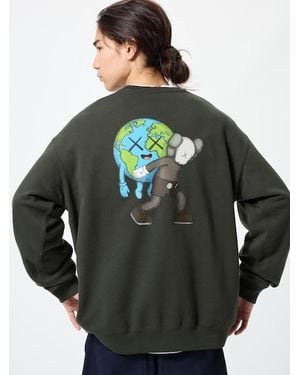 Uniqlo Kaws Universe Ut Graphic Sweatshirt - Grey