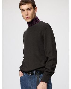 Uniqlo Merino Blend Crew Neck Jumper - Black