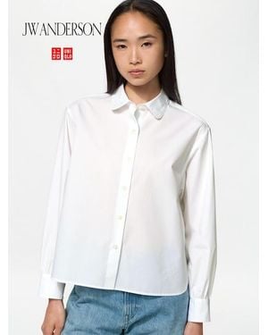 Uniqlo Cotton Volume Sleeve Shirt - White