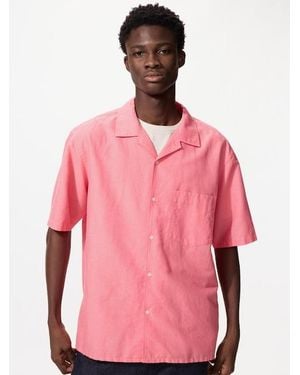 Uniqlo Cotton Linen Blend Shirt - Pink