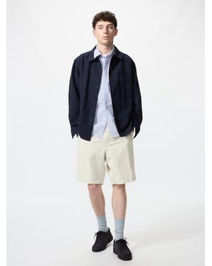 Uniqlo Linen Blend Shorts - Blue