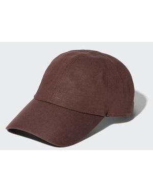 Uniqlo Cappellino Lino Regolabile - Marrone