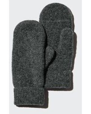 Uniqlo Heattech Soufflé Yarn Thermo Fäustlinge - Mehrfarbig