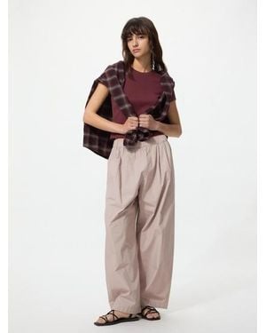 Uniqlo Cotton Volume Easy Trousers - Pink