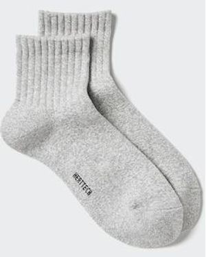 Uniqlo Heattech Socks (Half Length, Pile) - White