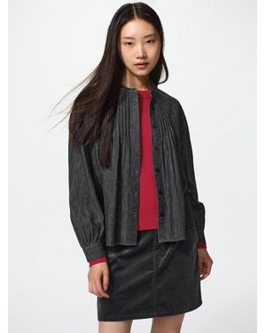 Uniqlo Corduroy Mini Skirt - Grau