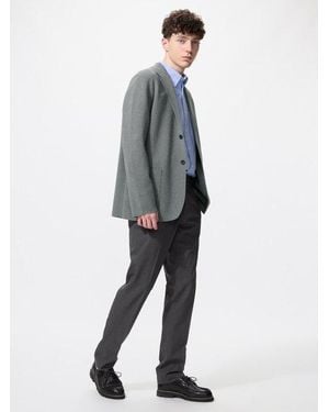 Uniqlo Airsense Trousers (Wool-Like, Longer) - Blue