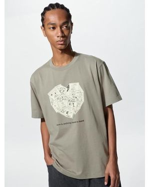 Uniqlo Peace For All T-Shirt (Peanuts) - Grey