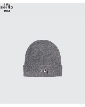 Uniqlo 100% Cashmere Knit Beanie - Grey