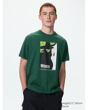 Uniqlo T-Shirt Stampa Ut Musical Icons (Wicked) - Verde
