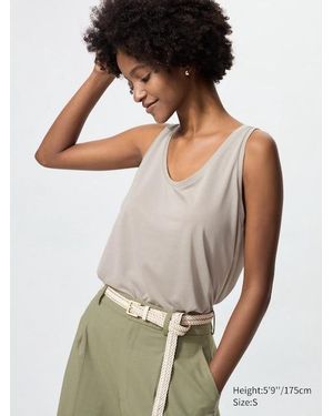 Uniqlo Canotta Drappeggiata - Bianco