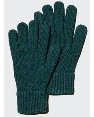 Uniqlo Heattech Knit Gloves - Green
