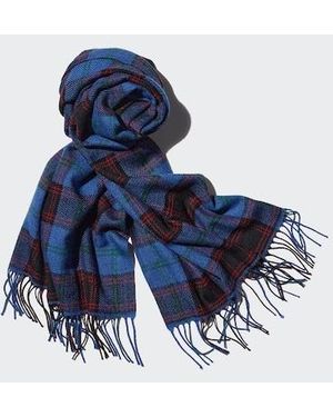Uniqlo Heattech Bufanda Térmica Estampada - Azul