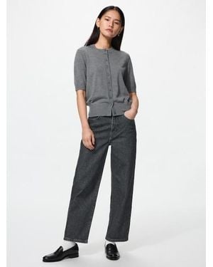 Uniqlo High Rise Straight Jeans - Blue