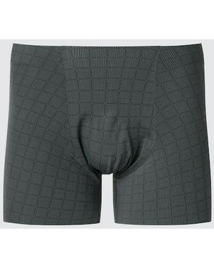 Uniqlo Airism Seamless Boxer Briefs (Printed) - Grey