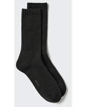 Uniqlo Heattech Socks (Pile) - Black