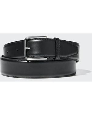 Uniqlo Stitched Middle Width Belt - Black