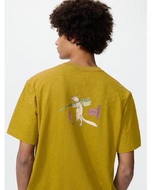 Uniqlo Ukiyo-E Animals Ut Graphic T-Shirt - Yellow