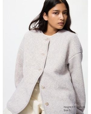 Uniqlo Cardigan Felpato Oversized - Grigio