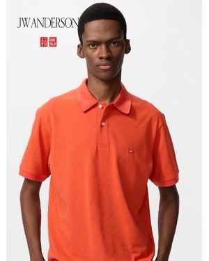 Uniqlo Dry Piqué Polo Shirt - Red