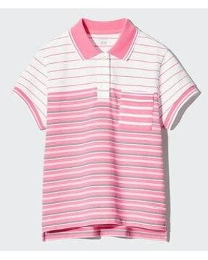 Uniqlo Mini Polo Shirt (Striped) - Pink