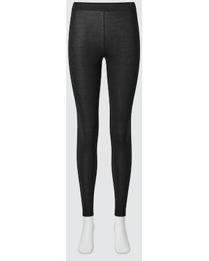 Uniqlo Heattech Extra Warm Cashmere Blend Leggings - Black