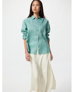 Uniqlo Satin Skirt - Green