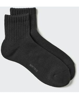 Uniqlo Heattech Socks (Half Length, Pile) - Black