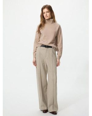 Uniqlo Pantalón Ancho Cepillado (Largo) - Neutro