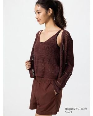 Uniqlo Crochet Knit Camisole - Brown