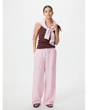 Uniqlo Linen Blend Easy Trousers (Longer) - Pink