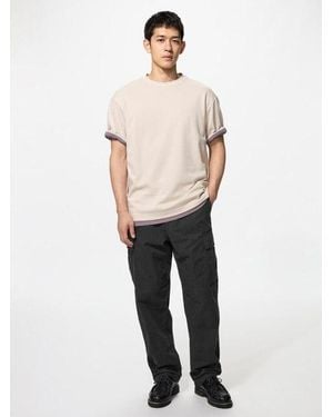 Uniqlo Cargohose - Natur