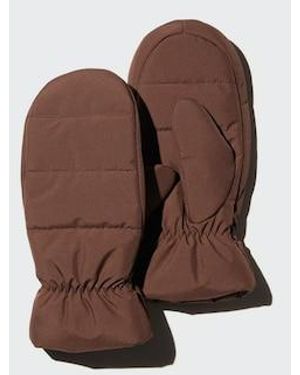 Uniqlo Heattech Mittens (Padded) - Brown