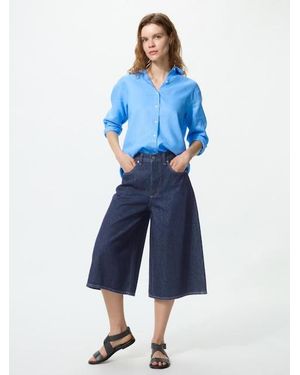 Uniqlo Denim Culottes - Blue