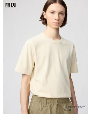 Uniqlo Crew Neck T-Shirt - Natural