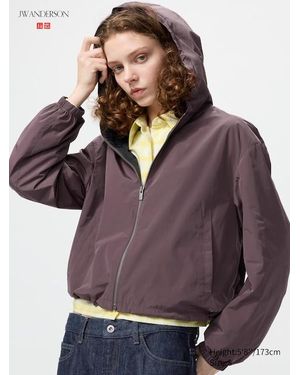Uniqlo Windproof Short Parka - Purple