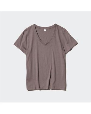 Uniqlo Camiseta 100% Algodón Supima - Marrón