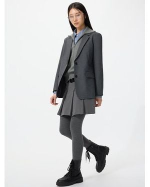 Uniqlo Heattech Extracálido Leggings Térmicos Cashmere Mezcla - Gris