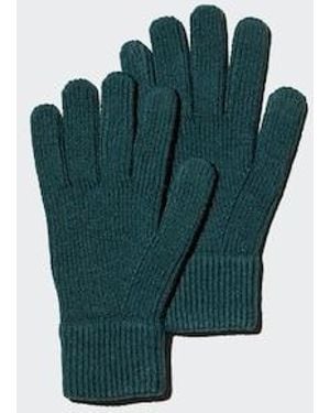 Uniqlo Heattech Knit Gloves - Green