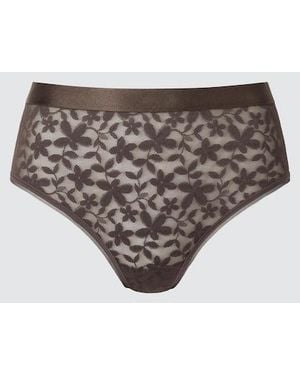 Uniqlo Slip (Hoher Bund, Spitze) - Weiß