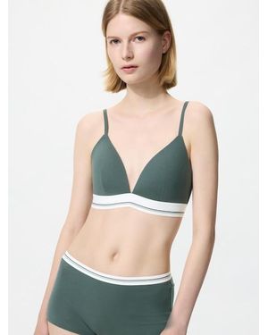 Uniqlo Wireless Bra (Cotton) - Green
