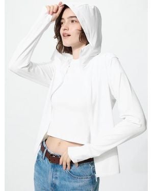 Uniqlo Ultra Stretch Airism Uv Protection Full-Zip Hoodie - White