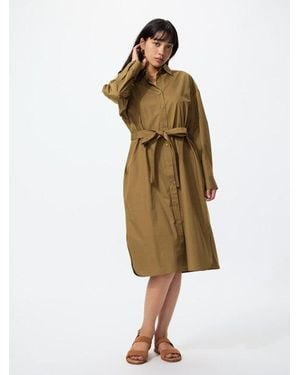 Uniqlo Hemdkleid - Natur