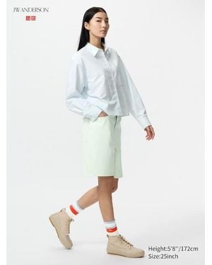 Uniqlo Pantalón Corto Vaquero - Blanco