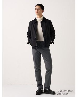Uniqlo Cotone Pantaloni Chino Slim (Corti) - Grigio