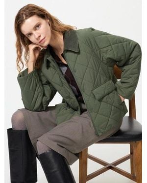 Uniqlo Utility Jacke (Kurz, Gefüttert) - Grün